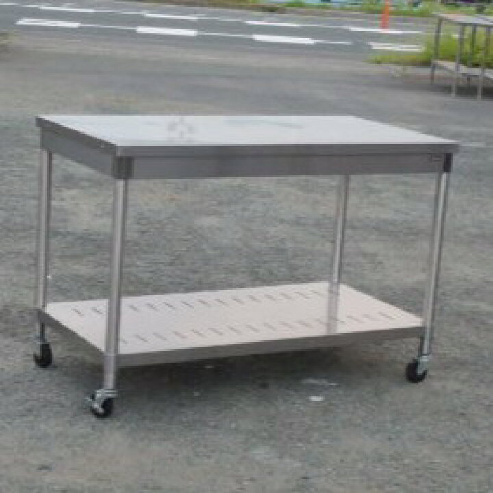 楽天市場】【中古】タニコー 業務用 ステンレス キャスター付 作業台 