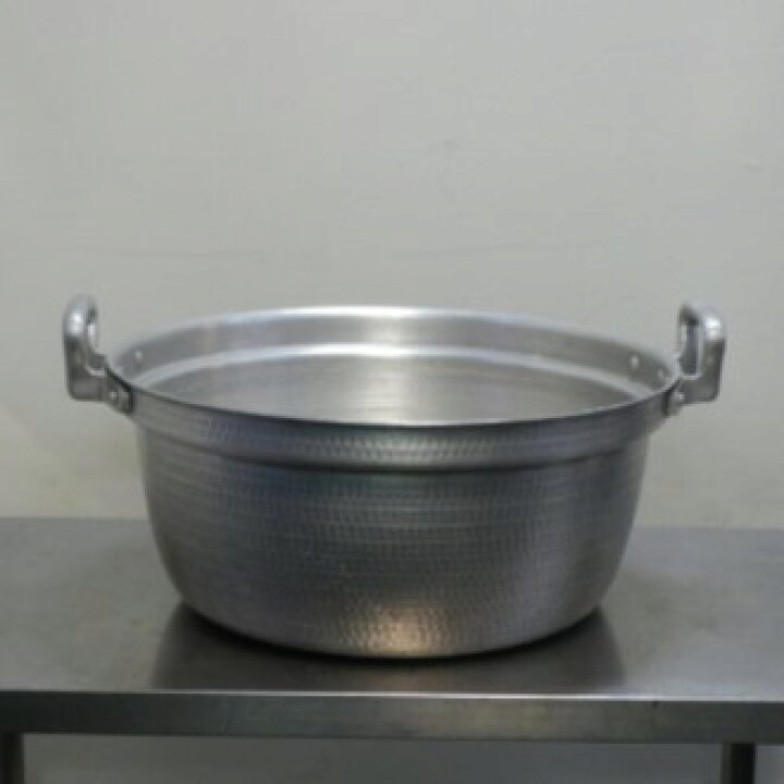 楽天市場】【中古】1 アルミ 打ち出し 円付鍋 両手鍋 51cm 業務用 内寸 
