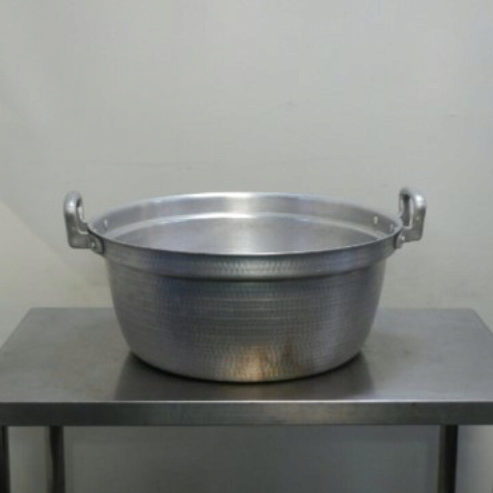 楽天市場】【中古】2 アルミ 打ち出し 円付鍋 両手鍋 51cm 業務用 内寸 