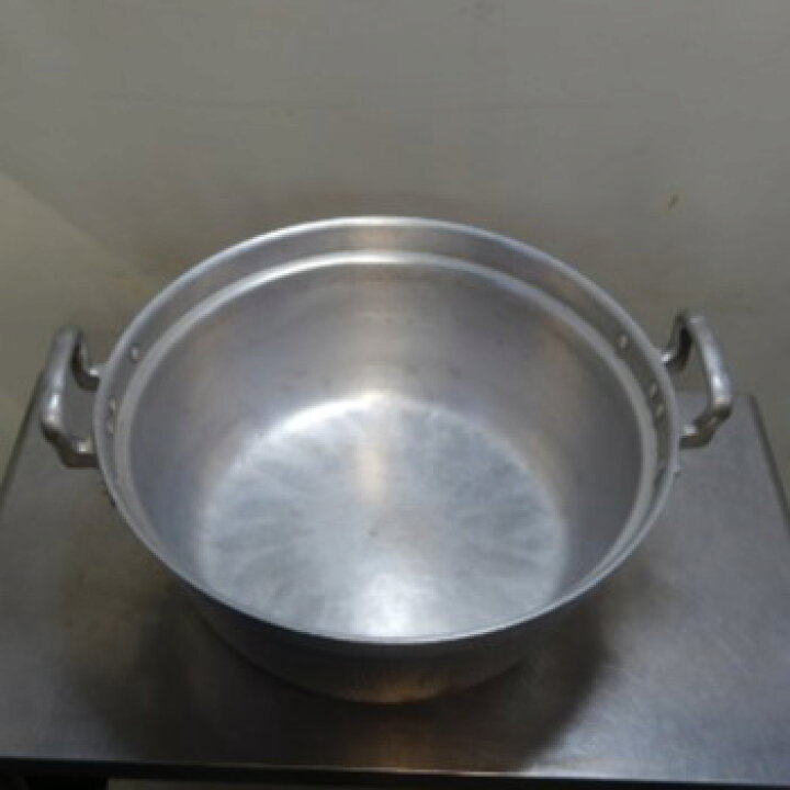 楽天市場】【中古】2 アルミ 打ち出し 円付鍋 両手鍋 51cm 業務用 内寸 