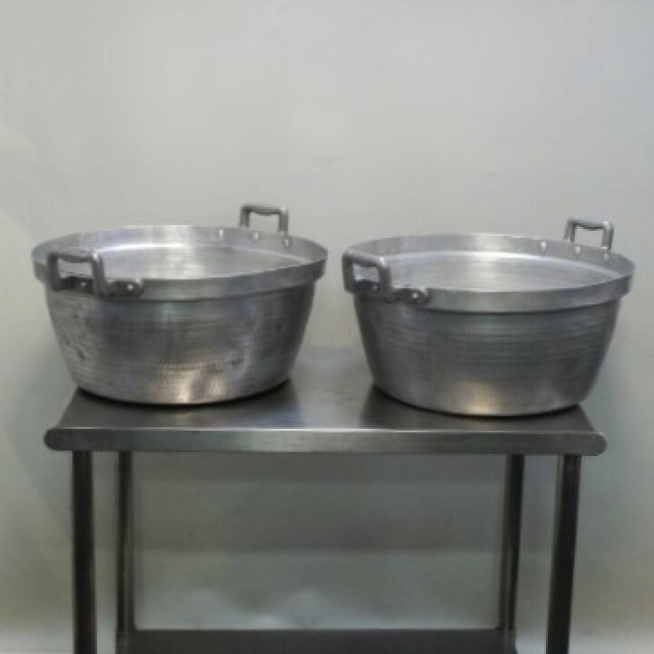 楽天市場】【中古】6【2個セット】アルミ 打ち出し 円付鍋 両手鍋 51cm 