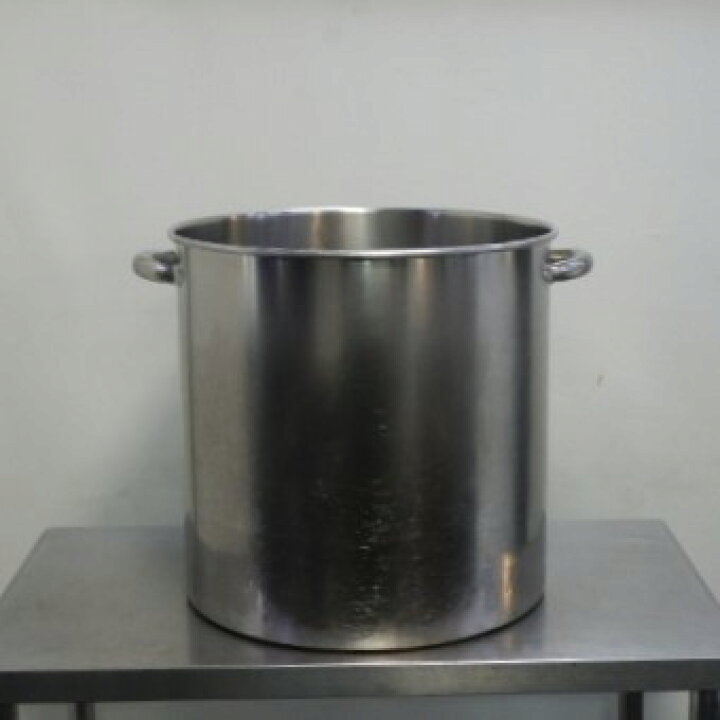 楽天市場】【中古】(底へこみ)ステンレス 寸胴 鍋 ふたなし 両手 45cm 