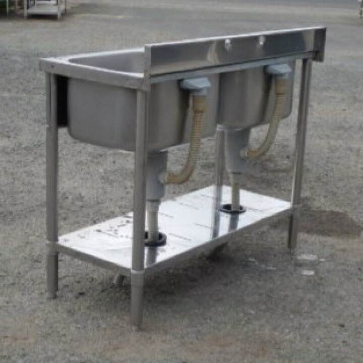 ⭐︎中古品 SUNWAVE 2槽シンク 100×45×80cm 厨房機器⭐︎