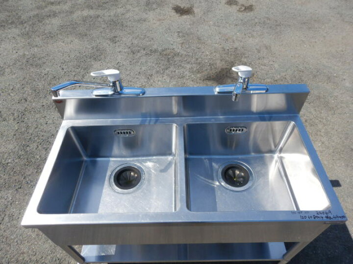 楽天市場】【中古】マルゼン 業務用 ステンレス 2槽 シンク W120 D60  