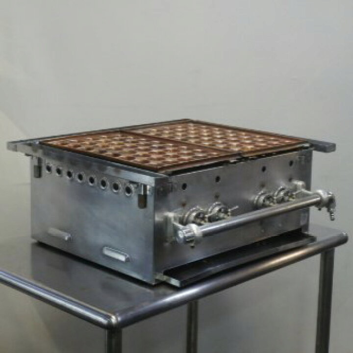楽天市場】【中古】業務用 プロパン LPガス たこ焼き 機 40穴 2丁 銅板 