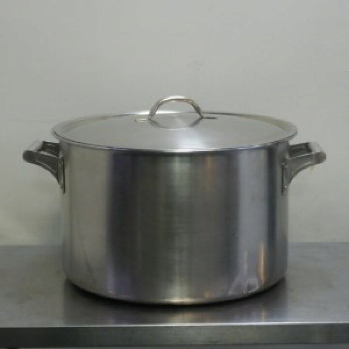 楽天市場】【中古】(底へこみ)ステンレス 半寸胴鍋 両手鍋 45cm 内寸 