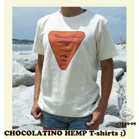 ヘンプ Tシャツ/A HOPE HEMP x CHOCOLATINO【チョコラティーノ】レディースTシャツ/くじら デザイン/6729-08-P/6729-09-S/natural