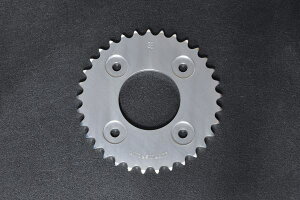クリッピングポイント製ジュラルミンドリブンスプロケット(アルマイトシルバー)33T適合:スーパーカブ110(JA07)