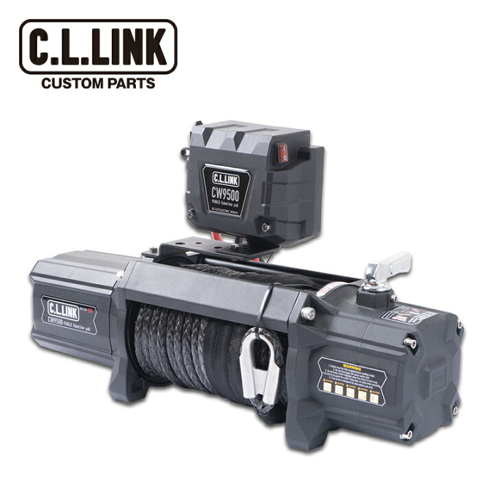 楽天市場】電動ウインチ 12V ファイバーロープ 9500lb(4310kg) JK 