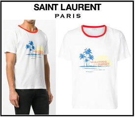 ●【サンローラン】◆XS◆XL◆フランス製リンガーコットンTシャツWAITIMG for SUNSET(株)ケリング【送料無料】