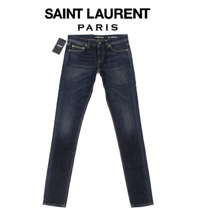 楽天市場】○【SAINTLAURENT】エディ 濃青ウォッシュ＆ひげ加工 