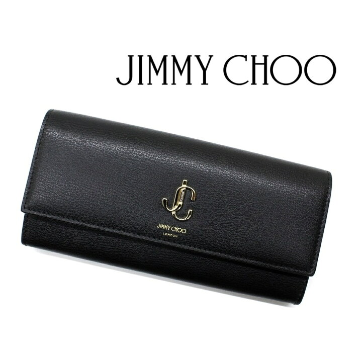 楽天市場】☆ JIMMY CHOO ジミーチュウ ロゴ デザイン 黒 レザー 長 