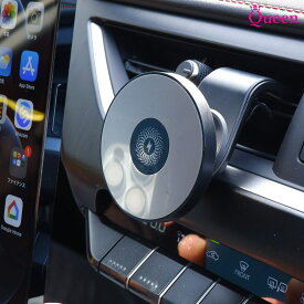車載ホルダー マグネット ワイヤレス充電 スマホホルダー スマホスタンド ワイヤレス エアコン吹き出し口 クリップ 車載用 車 後部 スマホホルダー 置くだけ充電 ワイヤレス充電 後部座席 15w 急速充電 車載スマホホルダー
