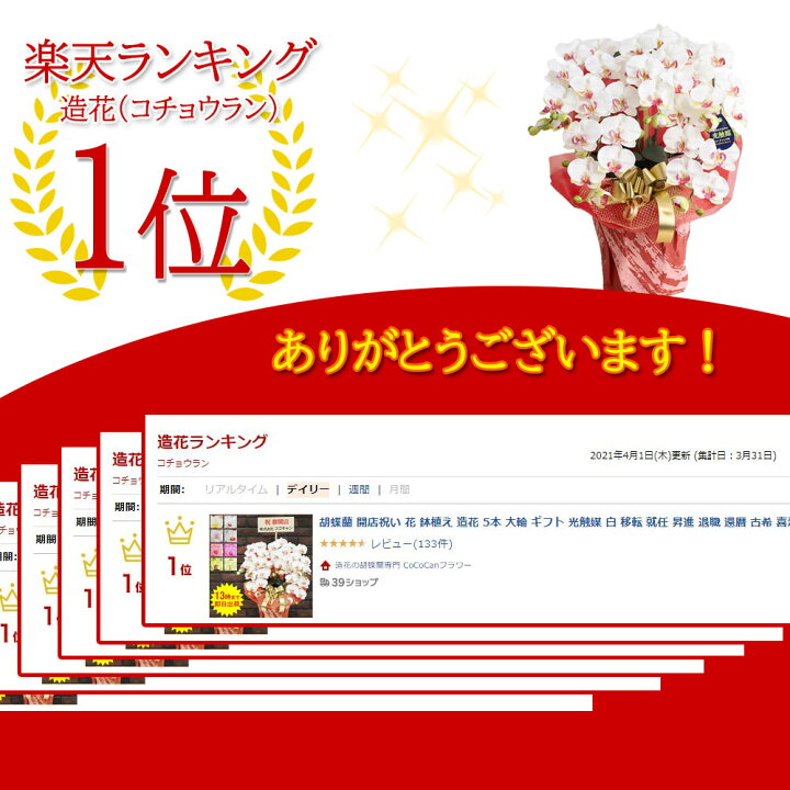 楽天市場 開店祝い 光触媒 胡蝶蘭 お祝い ギフト プレゼント 造花 開業 開院 花 鉢植え 5本 大輪 光触媒 白 移転 就任 昇進 退職 還暦 古希 喜寿 傘寿 祖母 長寿 北海道 九州 誕生日 法人 会社 事務所開き 仏花 楽天市場 開店祝い 光触媒 胡蝶蘭 お祝い ギフト プレゼント 造花 開業 開院 花 鉢植え 5本 大輪 光触媒 白 移転 就任 昇進 退職 還暦 古希 喜寿 傘寿 祖母 長寿 北海道 九州 誕生日 法人 会社 事務所開き 仏花