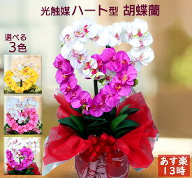 【500円OFFクーポン対象】 母の日 胡蝶蘭 鉢植え ギフト 花 アレンジメント 送料無料 古希 造花 光触媒 開業祝い プレゼント おしゃれ 開店 黄色 ピンク ハート 造花 サロン インテリア 喜寿 米寿 内祝い 敬老の日 スーパーSALE