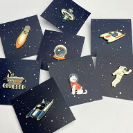 Pinpinpin ピンズコレクション 宇宙【メール便利用可能】 [ ピンズ バッジ バッチ エナメル スペース コ…