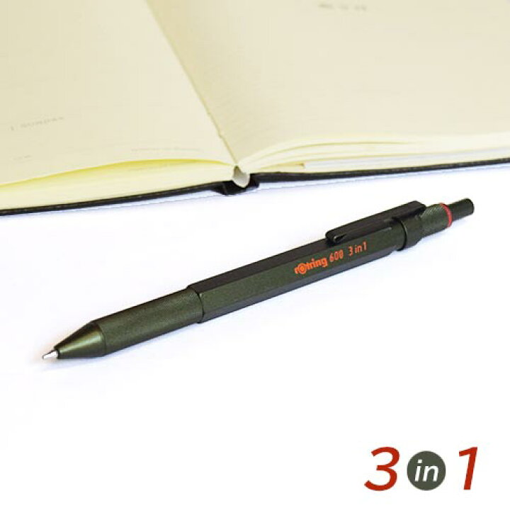 楽天市場 Rotring ロットリング 600 3 In 1 カモフラージュグリーン メール便利用可能 多機能ペン ボールペン シャープペン シャーペン 六角軸 おしゃれ 入学 進級 就職 父の日 ギフト プレゼント 海外 輸入 筆記具 ブランド 文房具 文具 フライハイト