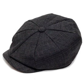 キャスハンチング チェック柄 ブラック 黒色 メンズ レディース 秋 冬 キャスケット ハンチング帽 帽子 サイズ 58cm