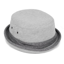 ポークパイハット メンズ レディース スウェット グレー 灰色 ハット帽子 男女兼用 帽子 58cm フリーサイズ