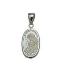 ≪コイン　ペンダント≫≪コイン　ネックレス≫【代引き手数料、送料無料】資産作りの決定版、白金の輝きを贅沢に聖母…