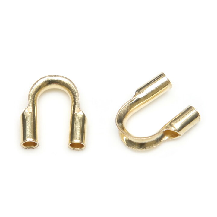 楽天市場】14KGF U字金具 ［0.7mm穴］【4コ販売】▽ パーツ 