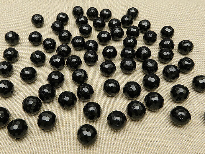 楽天市場】【粒販売】オニキス 128面カット 丸玉 12mm【12粒販売 