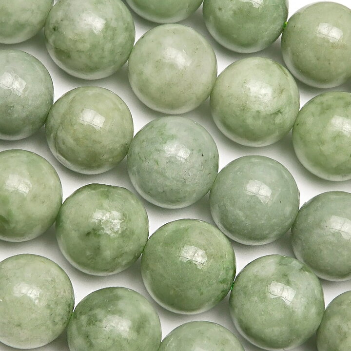 楽天市場】ビルマ産 翡翠 ジェダイト 丸玉 10mm【1連販売】▽ 本翡翠 