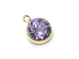 14KGF チャーム アメジスト付【1コ販売】▽ パーツ アクセサリー クラフト 金具 USA製 14Kゴールドフィルド 14金ゴールドフィルド 14K Gold Filled