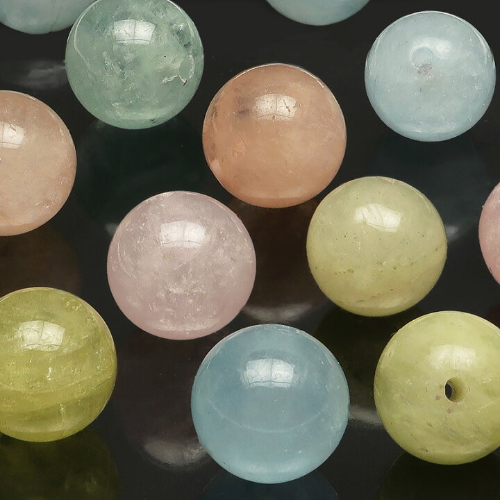 楽天市場】【粒販売】ミックスベリル 丸玉 8mm【3粒販売】▽ アクア 