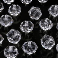 【粒販売】天然水晶 クリスタルクォーツ ボタン スターカット 8×6mm［プレミアムカット］【4粒販売】▽ …