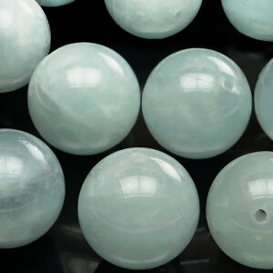 【粒販売】アフリカ産 アクアマリン 丸玉 12mm【2粒販売】▽ アクワマリン 藍玉 緑柱石 Aquamarine 3月の誕生石 ラウンド 丸ビーズ 粒売り 天然石 ビーズ パワーストーン パーツ アクセサリー 素
