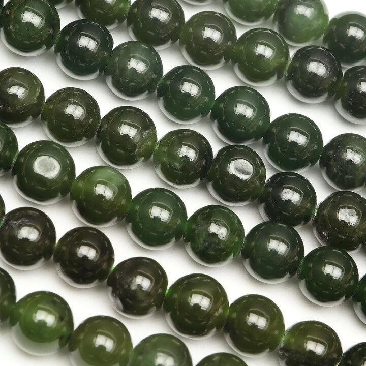楽天市場】ネフライト 丸玉 6mm【1連販売】▽ 翡翠 ひすい 軟玉 