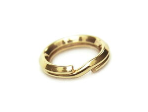 14KGF スプリットリング 7mm【2コ販売】▽ パーツ アクセサリー クラフト 金具 USA製 14Kゴールドフィルド 14金ゴールドフィルド 14K Gold Filled