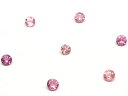 ピンクトルマリン コインファセットカット ルース 3mm【8コ販売】▽ トルマリン 電気石 Tourmaline 10月の誕生石 裸石 ラウンドカット 粒売り 天然石 ビーズ パワーストーン パーツ アクセサリー 素材 材料