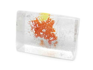 ブラジル産 レッドヘマタイトクォーツ ルース No.17【1点もの】▽ アイアンクォーツ ヘマタイトインクォーツ 赤鉄鉱水晶 Hematite quartz 裸石 粒売り 天然石 ビーズ パワーストーン パーツ アク