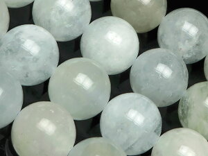 アクアマリン 丸玉 12mm No.2【1連販売】▽ アクワマリン 藍玉 緑柱石 Aquamarine 3月の誕生石 ラウンド 丸ビーズ 連売り 天然石 ビーズ パワーストーン パーツ アクセサリー 素材 材料