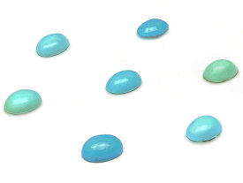 アリゾナ産 キングマンターコイズ カボション 6×4mm【8コ販売】▽ ターコイズ スカイストーン トルコ石 Turquoise 12月の誕生石 ルース 粒売り 天然石 ビーズ パワーストーン パーツ アクセサリー 素材 材料