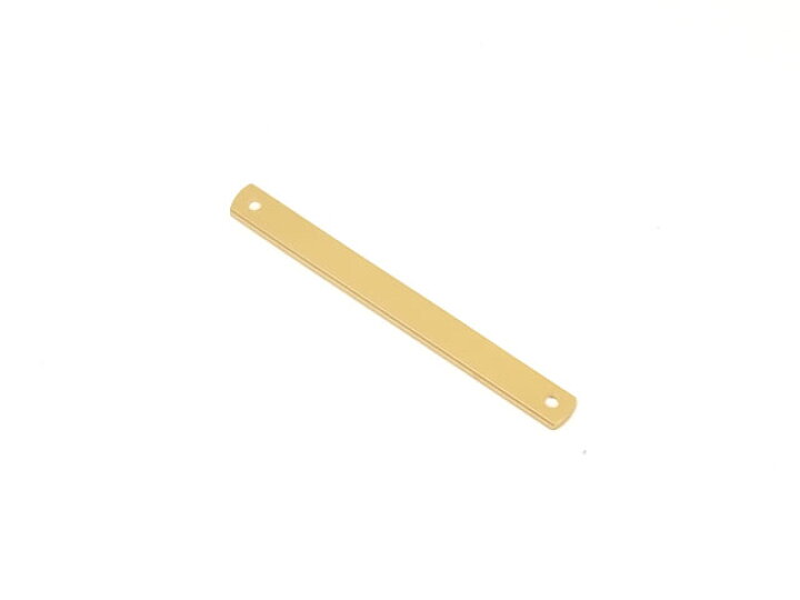 楽天市場】14KGF バープレート 両穴 25×2.5mm【1コ販売】▽ パーツ 
