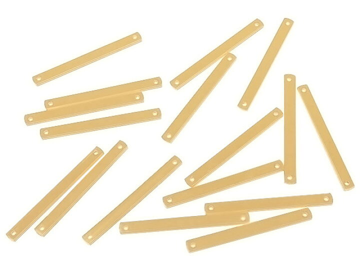 楽天市場】14KGF バープレート 両穴 25×2.5mm【1コ販売】▽ パーツ 