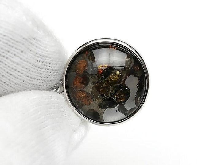楽天市場】ケニア産 パラサイト セリコ隕石 ペンダントトップ 18mm No 