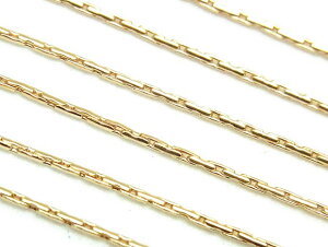 14KGF ビーディングチェーン 0.7mm【10cm販売】▽ パーツ アクセサリー クラフト 金具 USA製 14Kゴールドフィルド 14金ゴールドフィルド 14K Gold Filled