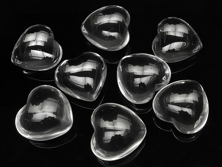 楽天市場】天然水晶 クリスタルクォーツ ハート［穴なし］25mm【1コ 
