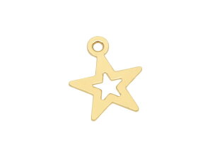 14KGF チャーム 星 8mm No.2【3コ販売】▽ パーツ アクセサリー クラフト 金具 USA製 14Kゴールドフィルド 14金ゴールドフィルド 14K Gold Filled