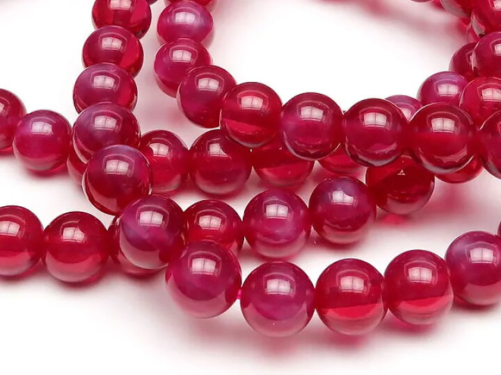 楽天市場】合成スタールビー 丸玉ブレス 6mm【1コ販売】▽ 紅玉 Ruby 7 