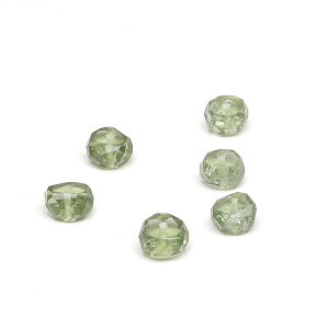 【粒販売】チェコ産 モルダバイト ボタンカット 4mm【2粒販売】▽ モルダウ石 テクタイト 隕石 天然ガラス Moldavite ロンデル 粒売り 天然石 ビーズ パワーストーン パーツ アクセサリー 素材