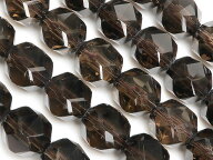 スモーキークォーツ スターカット 丸玉 10mm［プレミアムカット］【1連販売】▽ 煙水晶 Smoky quartz 面…