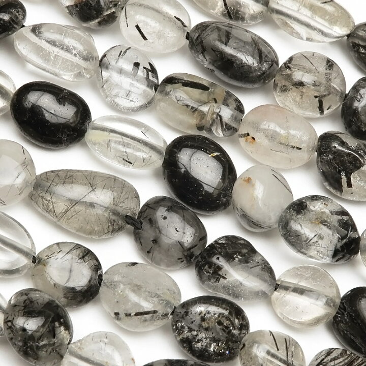 楽天市場】ブラックトルマリンクォーツ ナゲット 7～12mm【1連販売