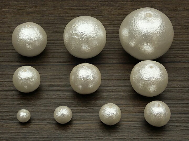 楽天市場】国産 正規品 コットンパール ホワイト 丸玉 6mm【20コ販売  