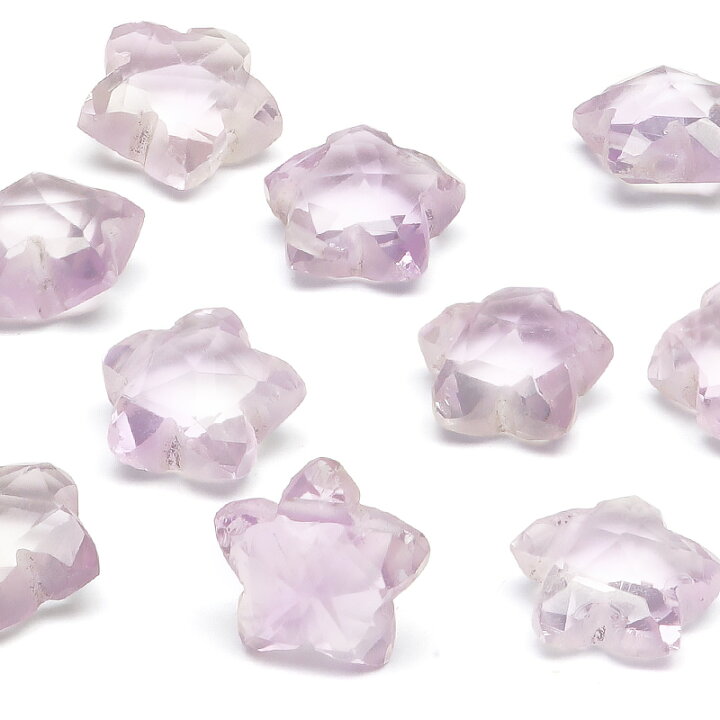 楽天市場】【粒販売】ピンクアメジスト スターカット 8mm【2粒販売 