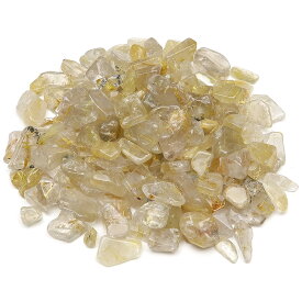 ルチルクォーツ チップ（さざれ）【80g】▽ ルチル 針水晶 Rutilated quartz さざれ石 天然石 ビーズ パワーストーン パーツ アクセサリー 素材 材料